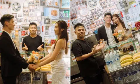 Stall 'Bro' who remembered their orders now part of NUS couple's wedding photos