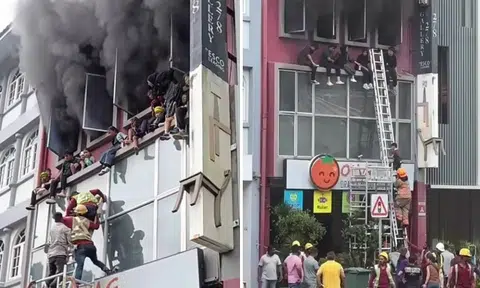 People on 3rd-storey ledge in shophouse fire rescued by members of public and SCDF, 1 child dead
