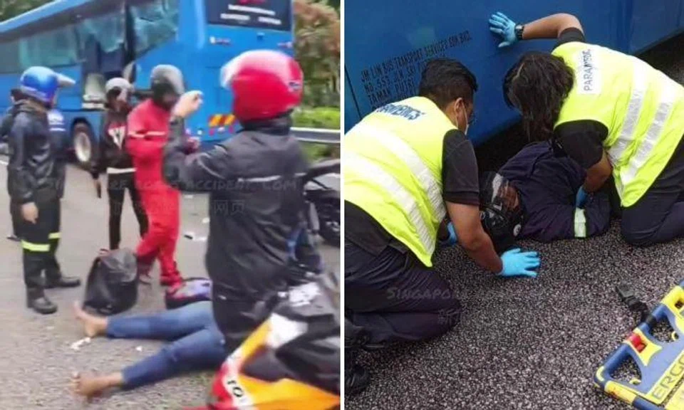 A video of the aftermath of the accident was uploaded to a Facebook page on road accidents.