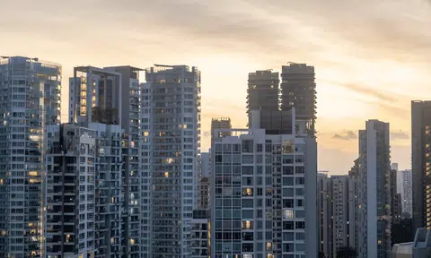 The Singapore skyline