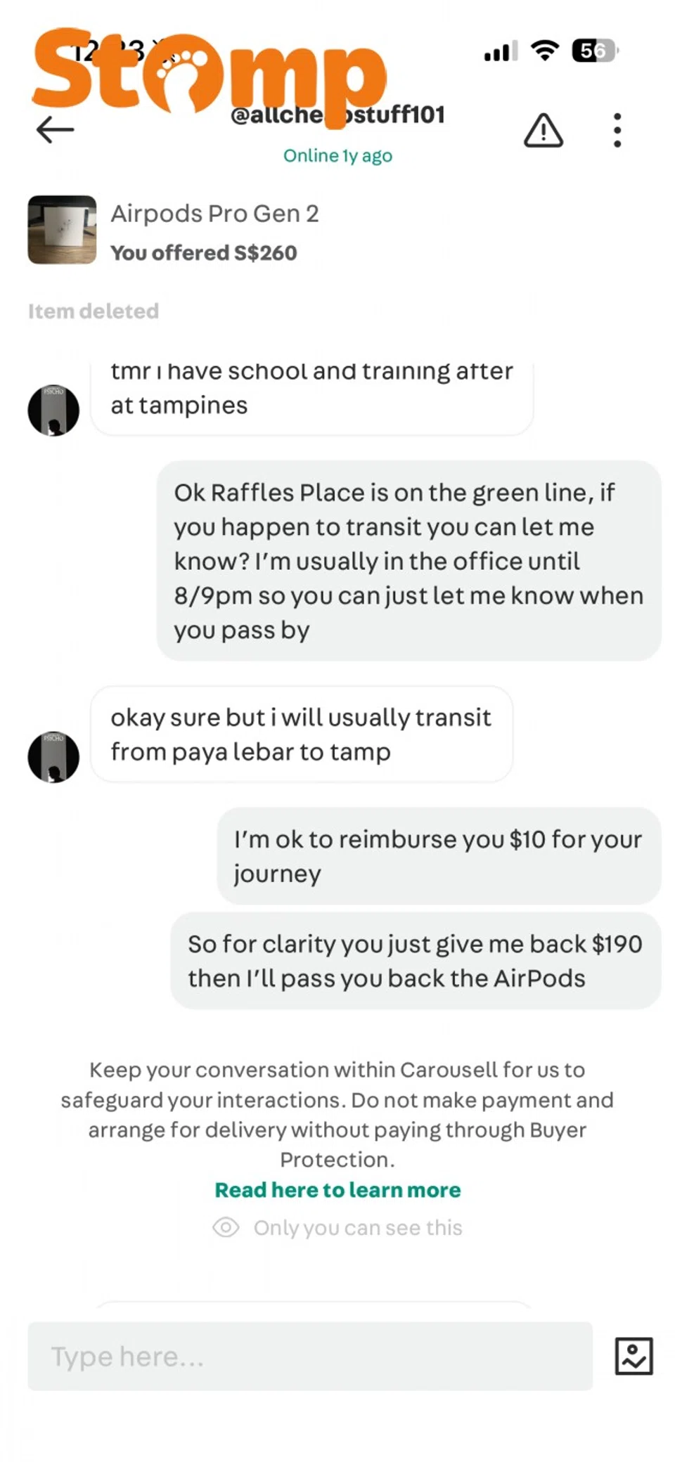 fake airpods carousell