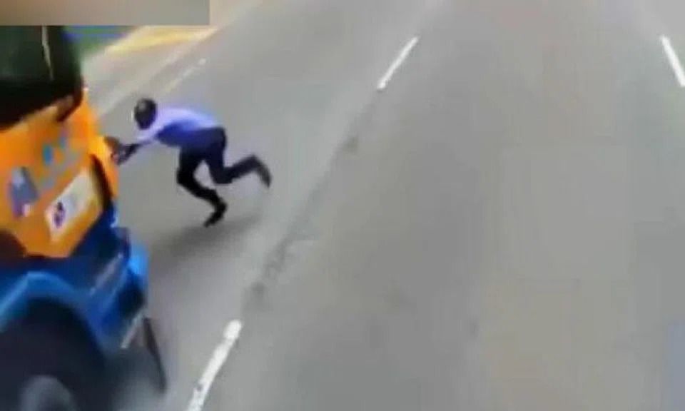 Man hit by trailer while dashing across road, driver assisting with police investigations