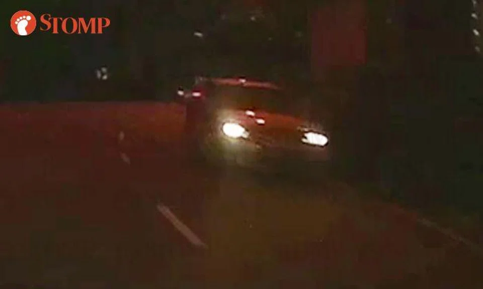 Driver goes against traffic along Gateway Drive at night