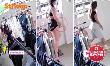 Two women caught stealing Uniqlo pants from outside Hougang flat