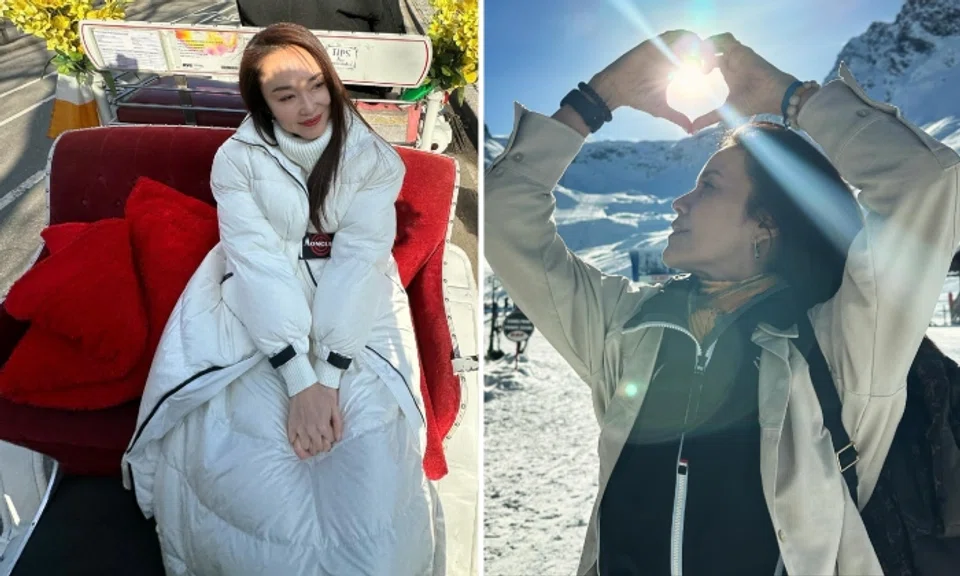 Fann Wong and Zoe Tay on holiday.