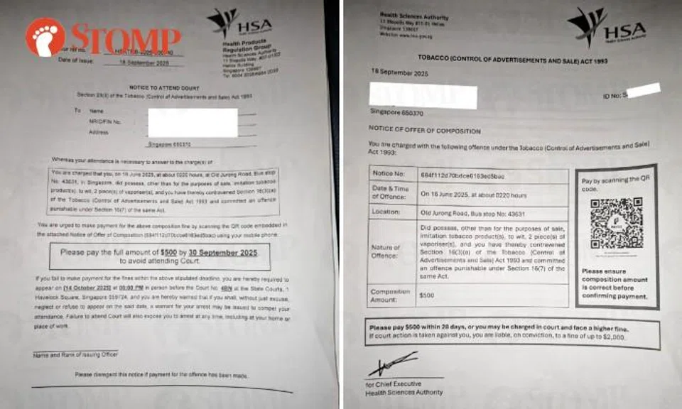 Grab driver claims vapes in car were left by passengers, appeals against $500 fine 4 times