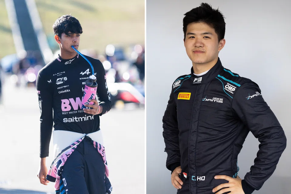 Kabir Anurag (left) and Christian Ho (right) are leading the charge for Singapore in the world of Formula racing.