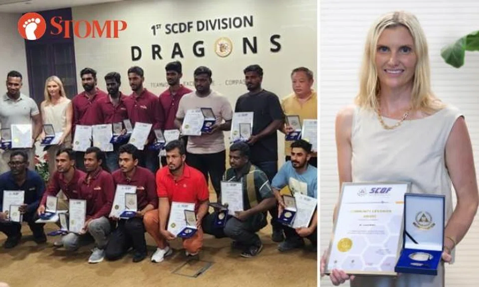 Aussie doc who provided 1st aid during River Valley fire only woman among 18 SCDF award recipients