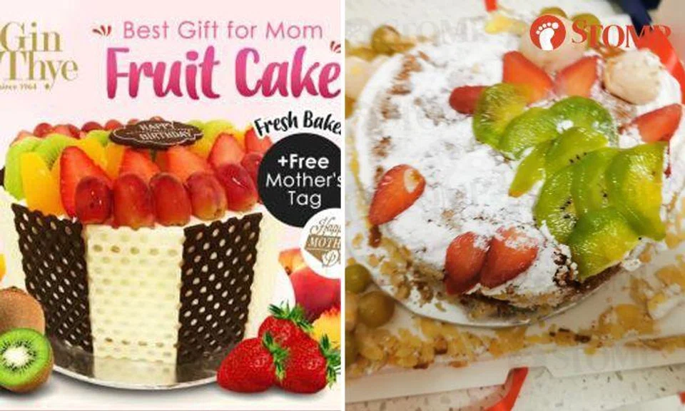 Disappointing Gin Thye cake arrives late and 'straight into trash bin' on Mother's Day