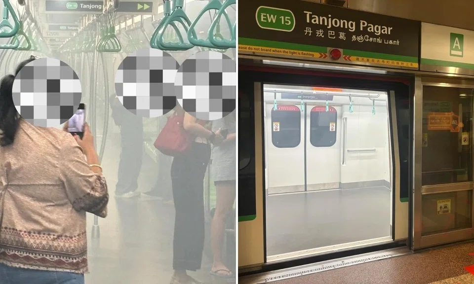 Passengers guided off train at Tanjong Pagar MRT station after power bank emits smoke