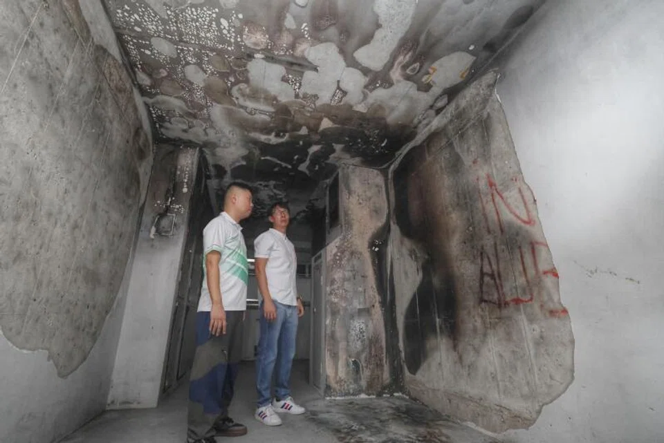 Holland-Bukit Timah GRC MP Edward Chia (right) visited the scene on July 16.
