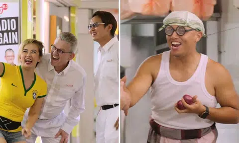 ONE FM91.3's 'Ministers of Radio' charm aunties and uncles during kopitiam 'walkabout'