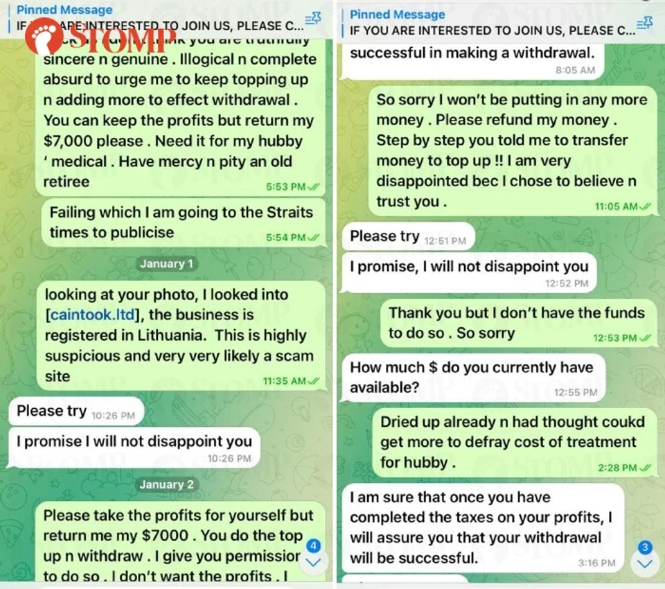 Telegram scam