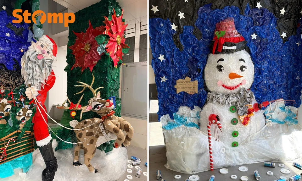 Fancy a little Christmas cheer? Drop by block 16 at Cantonment Towers and witness these unique installations. 