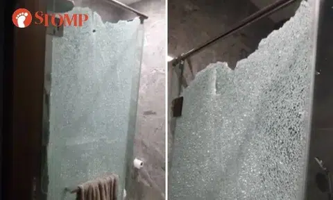 Glass 'everywhere' after bathroom door shatters in Bedok condo unit