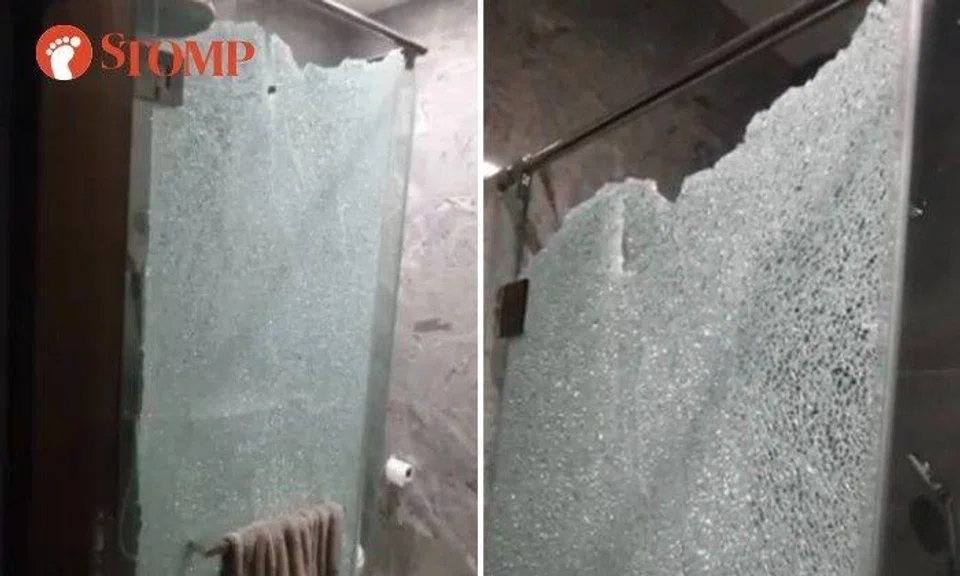 Glass 'everywhere' after bathroom door shatters in Bedok condo unit