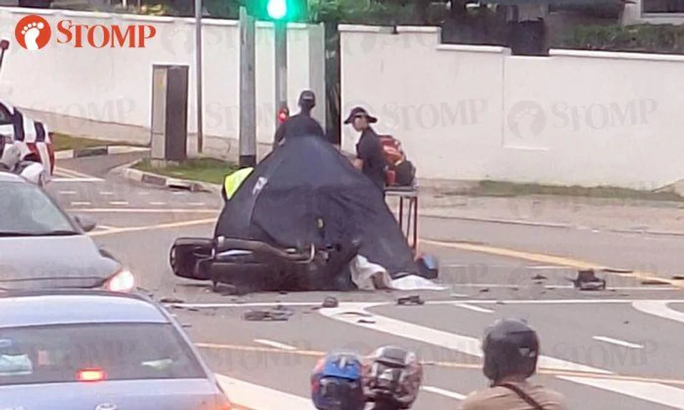Motorcyclist killed in Loyang Way accident, man arrested for careless driving causing death
