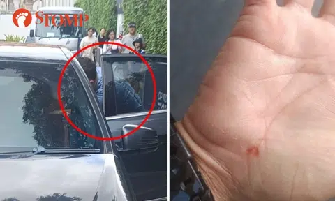 Merc driver allegedly pushes security officer onto road at Laguna after accusing him of touching child