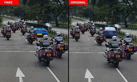 Viral photo of TP escorting Lambo riles up S'poreans, until netizens point out that it is Photoshopped