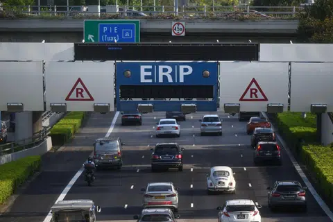 Electronic Road Pricing (ERP) rates at five locations will fall by $1 during the June school holiday period.