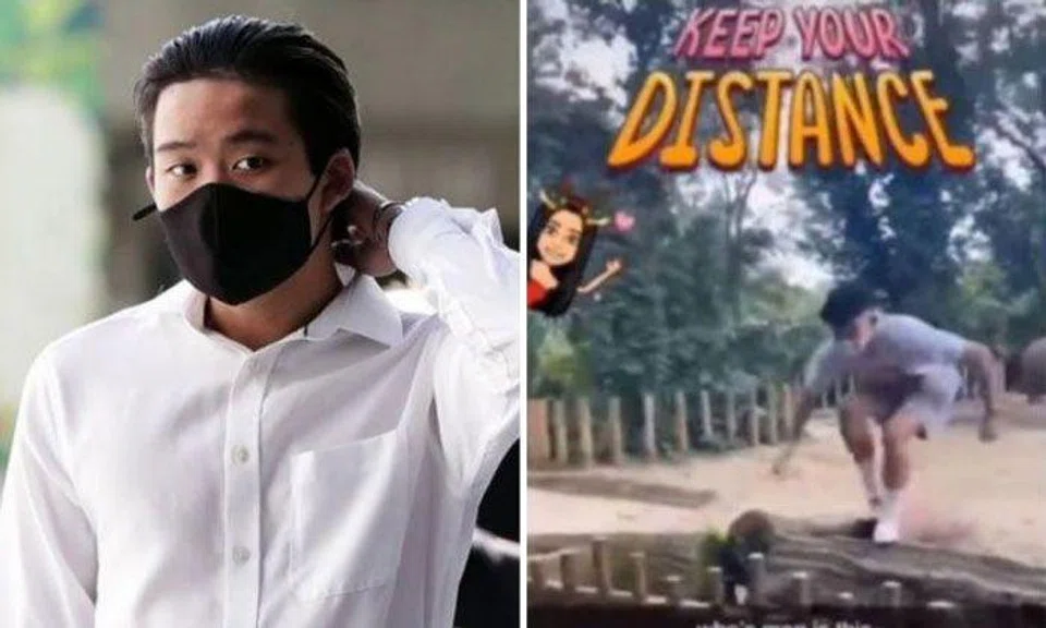 Ralph Wee Yi Kai will be detained in a reformative training centre and made to follow a strict regimen. PHOTOS: KELVIN CHNG, SCREENGRAB FROM YOUTUBE