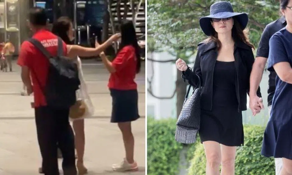  Singaporean Clariel Griffin, 49, was fined $9,200 after pleading guilty to one charge of failing to wear a mask and another charge of using criminal force against a public servant.