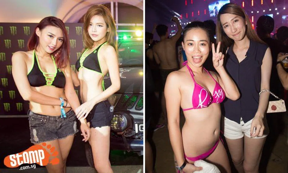 Sizzling babes and hunks ring in 2017 with 12 hours of partying at Siloso Beach