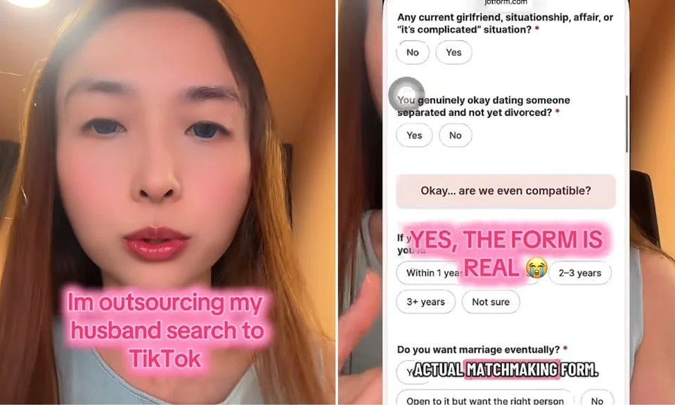 A woman has created a matchmaking form and turned to TikTok to find herself a husband.