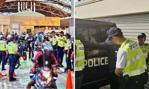 Over 350 motorcyclists checked at Tuas Checkpoint, dozens issued summonses