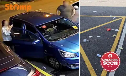 Stomper slams couple from S'pore car for littering in front of his JB shop: 'Very selfish'