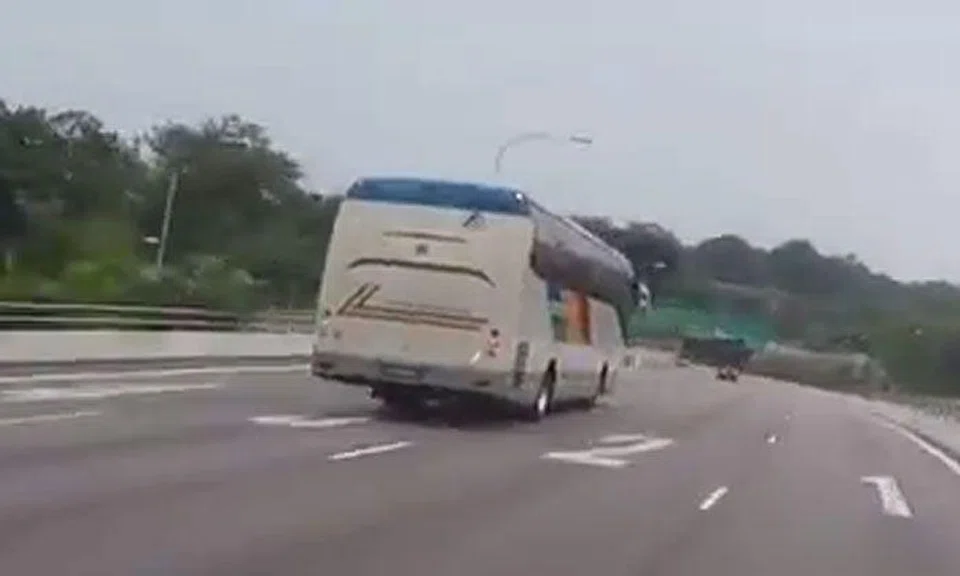 Have you ever seen a bus travelling this fast in Singapore?