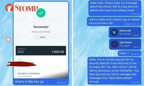 Stomper can't get $1,000 back after paying deposit to rent BMW for CNY from man who goes MIA