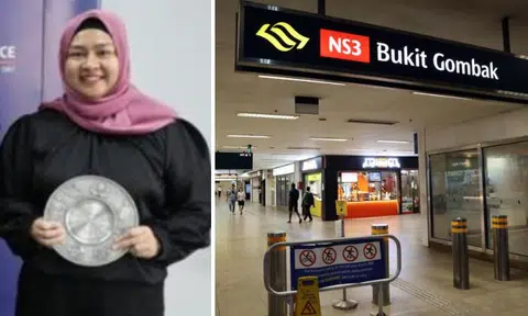 Woman sees man groping buttocks of commuter at Bukit Gombak MRT station, detains him for cops