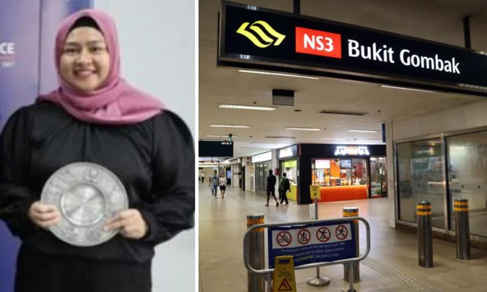 Woman sees man groping buttocks of commuter at Bukit Gombak MRT station, detains him for cops