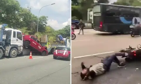 2 multi-vehicle accidents on Singapore expressways in 2 days, 24 people taken to hospital