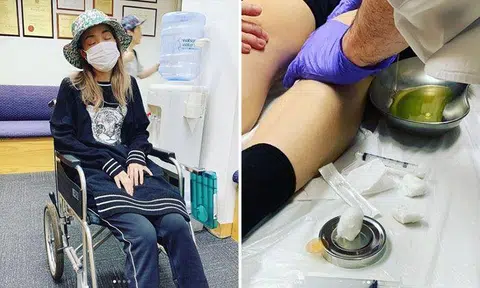 Visibly drained, Joey Yung had turned up in a hospital to seek medical treatment after her gruelling run of 19 Hong Kong concerts last month left her unable to walk without feeling immense pain. PHOTOS: YUNGCHOYEE/INSTAGRAM