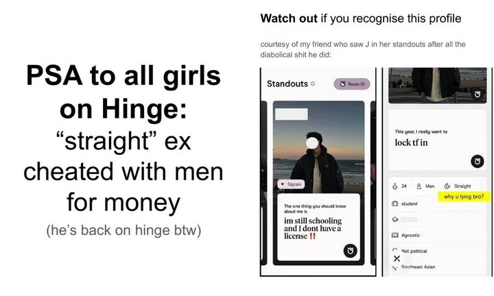 exposes, ex-boyfriend, cheating, relationship lies