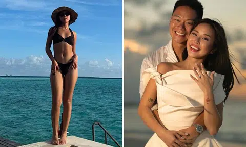 Radio DJ Germaine Tan engaged to Zouk CEO Andrew Li after dreamy Maldives proposal