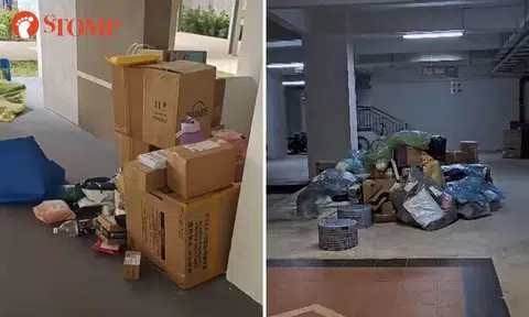 Residents concerned over unattended parcels left at Tampines and Tengah void decks