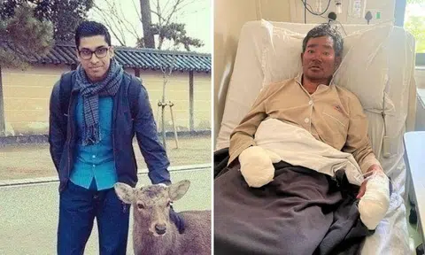 One of the Sherpas, Mr Dendi, had tried to save Mr Shrinivas, but he did not give more details.