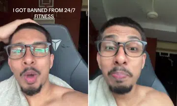 personal trainer insults staff after being banned from 24/7 fitness