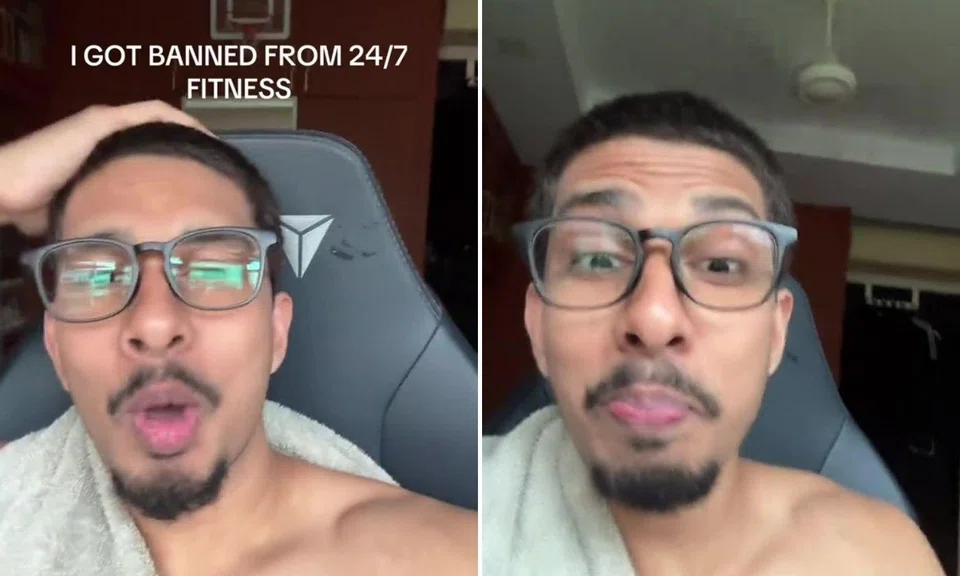 personal trainer insults staff after being banned from 24/7 fitness