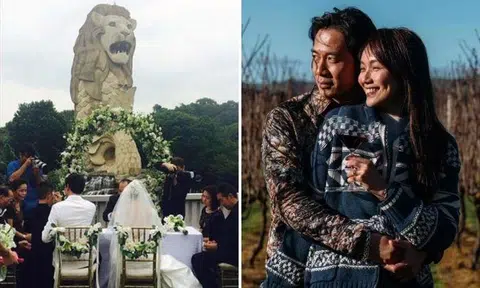 The pair tied the knot in an intimate ceremony at Movenpick Heritage Hotel in Sentosa in 2014.