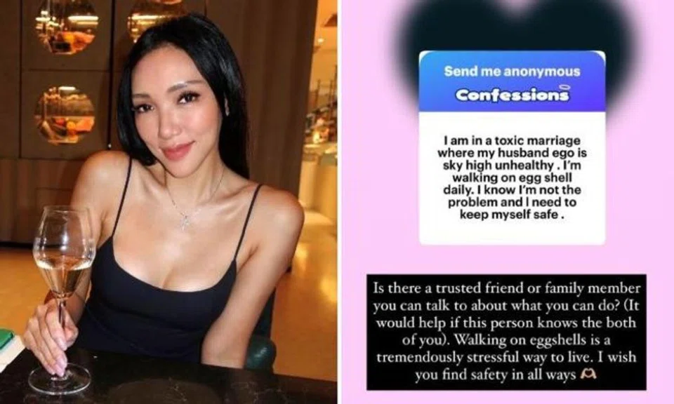 Danker, the third wife of DJ Glenn Ong, had much to say about relationships.