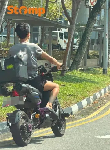 Child asks mum about e-scooter rider in Punggol
