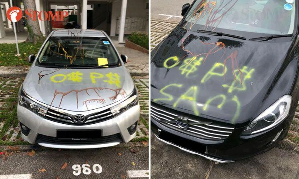Bad day for owners of these cars parked at Yishun St 61