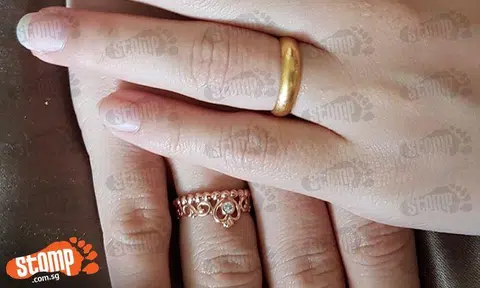 Thank you, kind mall staff who returned rings my wife misplaced in Marina Square toilet