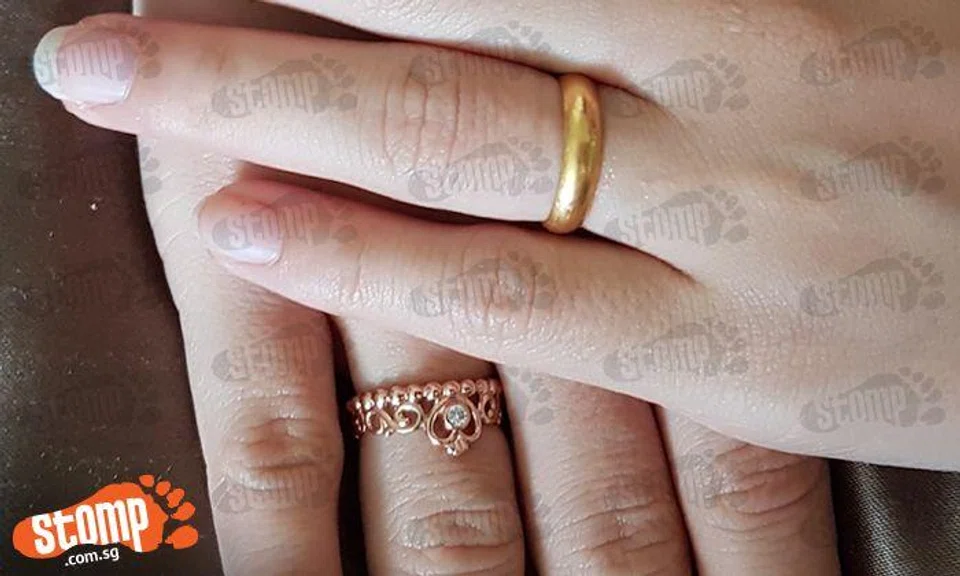 Thank you, kind mall staff who returned rings my wife misplaced in Marina Square toilet