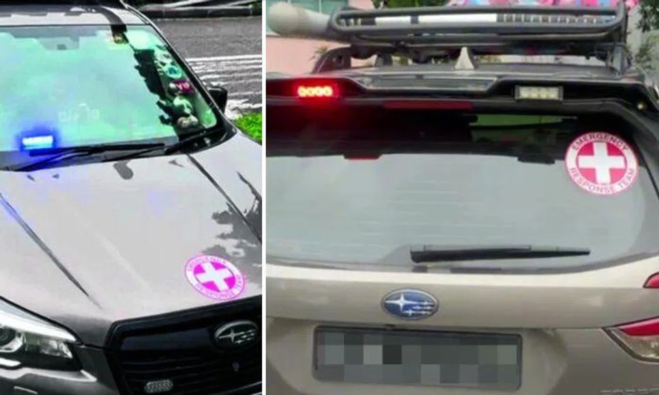 Man fined for car with Emergency Response Team stickers and warning lights after assisting in accident