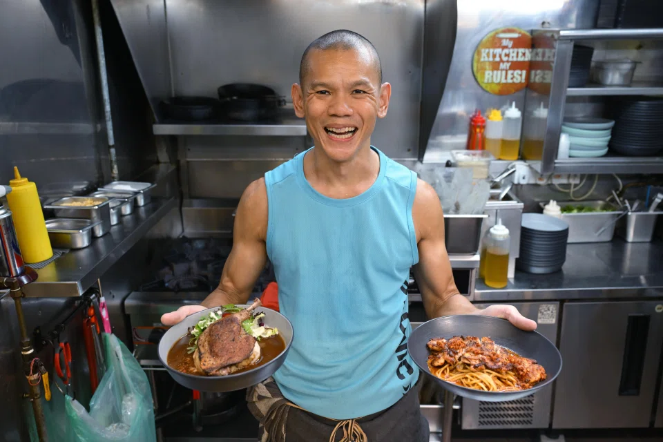 Mr Wan opened the first iteration of Eddy's as a foodcourt stall at China Square, selling Western dishes. ST PHOTO: NG SOR LUAN